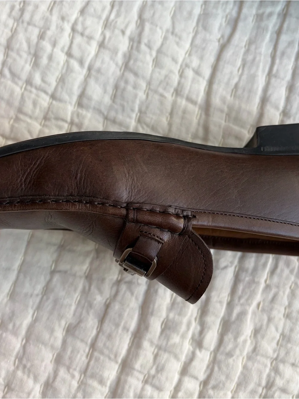 Peter Millar Crown Brown Leather Bit Loafers Men’s 11M Made in Brazil